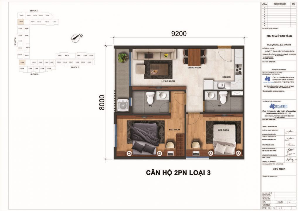 CĂN HỘ 02PN LOẠI 2