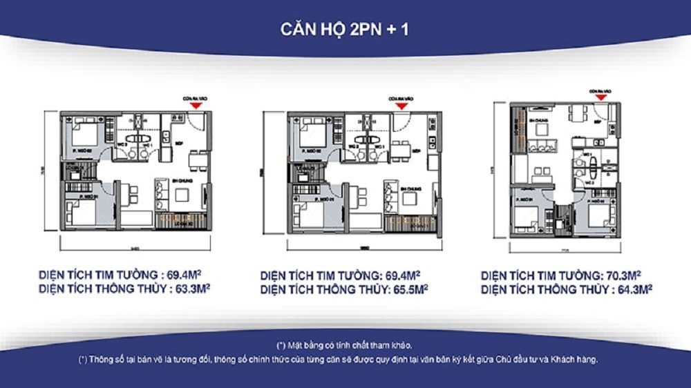 Căn hộ 02PN +1