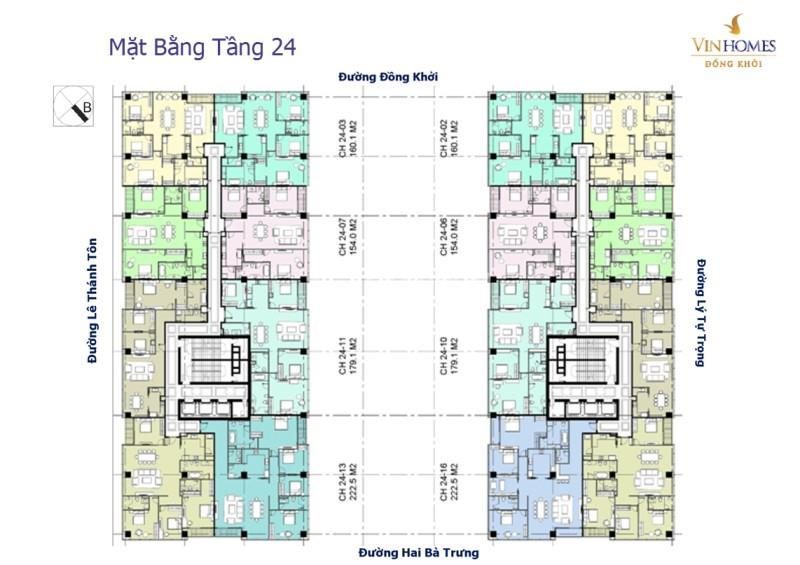 Mặt bằng tầng 24