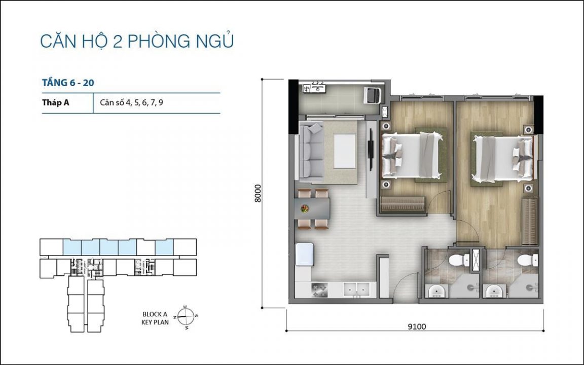 CĂN HỘ 02PN