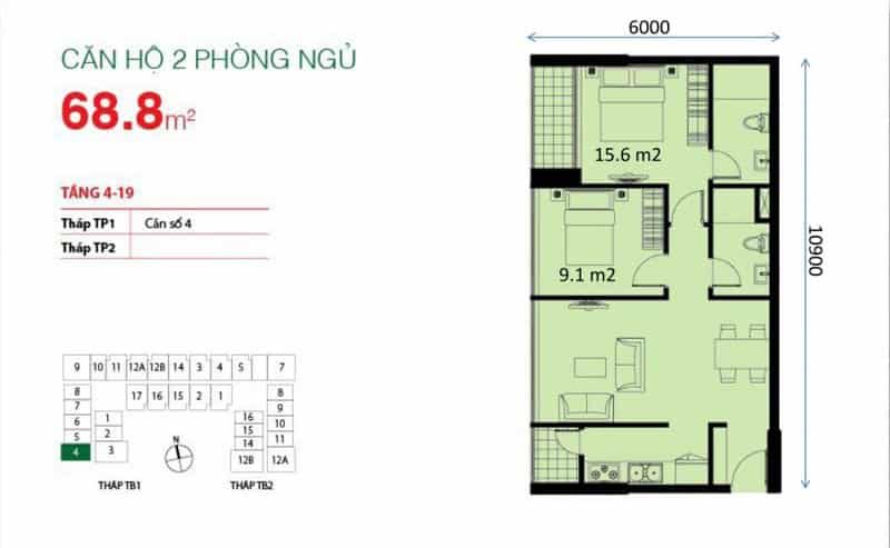 CĂN HỘ 02PN