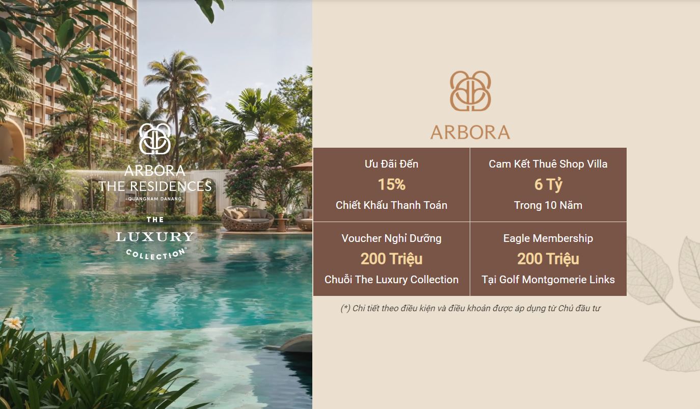 ưu đãi Arbora Đà Nẵng